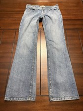  Y2K YMI Low Rise Boot Cut Flare Blue Denim W...