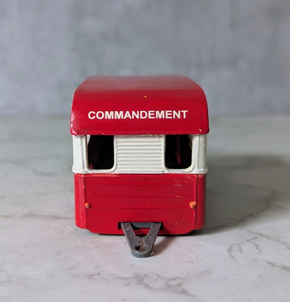 Caravana Norev Panorámica 14 Plástico Escala 1/43 Hecha en Francia Rojo Blanco Foto 3 de 4