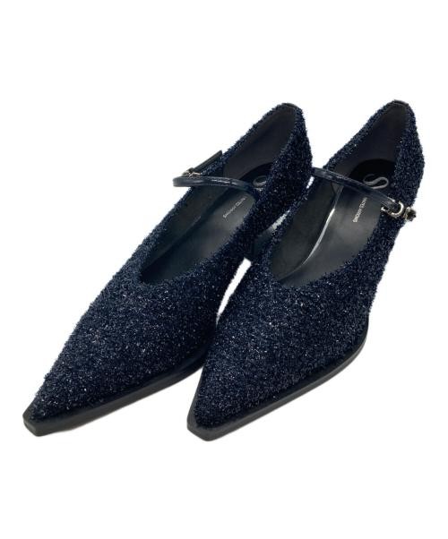 SY UNITED ARROWS Navy Shaped Heel Strap Pumps 61743