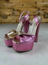 Chaussures à talons Giuseppe Zanotti modèle Sahara Rose et doré en 38
