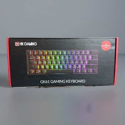 HK Gaming GK61 RGB Mechanical Keyboard Optical Gateron Hotswap Doubleshot -Black