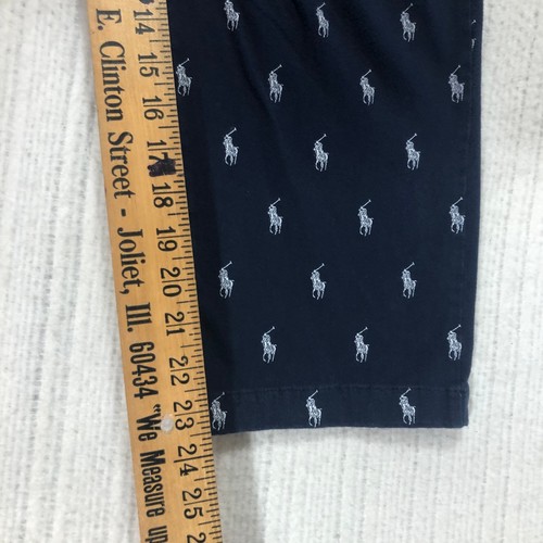 Polo Ralph Lauren Ropa de Dormir Pantalones Todo Sobre Pony Logo Azul Marino Para Hombres - Imagen 5 de 7