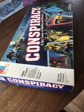 Vintage CONSPIRACY Board Game Milton Bradley 1982 Good Condition COMPLETE