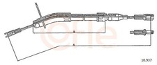 Bremsseil Seilzug Feststellbremse COFLE 10.937 für W123 W115 MERCEDES 123 Model