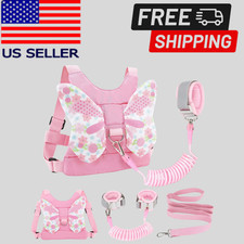 Toddler Safety Harness Leash Backpack with Anti  Lost Wrist Link Straps for Kids