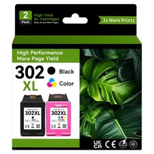 302XL Ink Cartridge for HP 302 OfficeJet 3830 3831 4650 5220 Envy 4510 4520 4525
