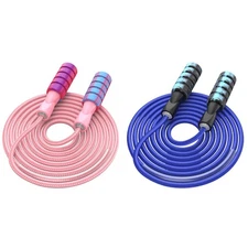 CRHOEIQ Jump Rope for Women Men, Fitness Jumprope for Women Workout, Adjustab...
