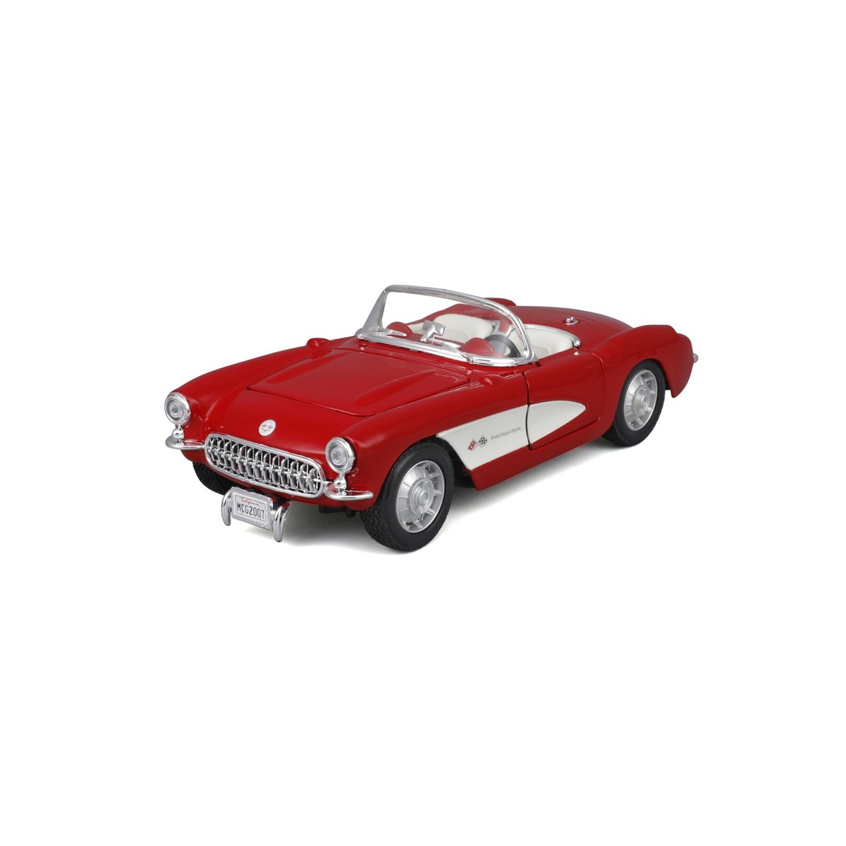 Maisto マイスト 1957 Chevrolet Corvette ミニカー Maisto 1:24 Scale Assembly Line 1957 Chevrolet Corvette Diecast