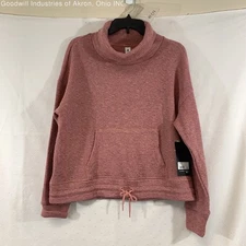 NWT 90 Degree By Reflex Dusty Rose Women's Boucle Eva Sweatshirt, Sz. L