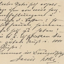 Letter Clara Lotte from Marcard-Cucuel to Frieda Putz 1914
