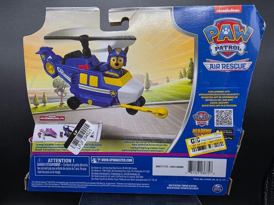 Paw Patrol Rescate Aéreo Persecución Héroe Helicóptero Figura de Acción Juguete para Niños Foto 4 de 4