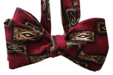Handcrafted Silk Bowtie - Bar Code - One-of-a-Kind - Pre-tied or Self-tie