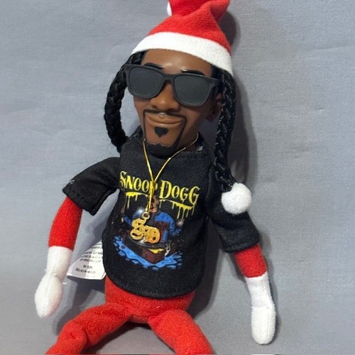 Snoop Doggy Dogg Christmas Elf Figurine Plush Stuffed Animal Dog Rap Hip Hop Vtg - Picture 2 of 4
