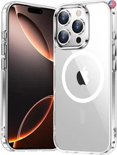 Temdan for iPhone 16 Pro Max Case Clear, [Compatible with