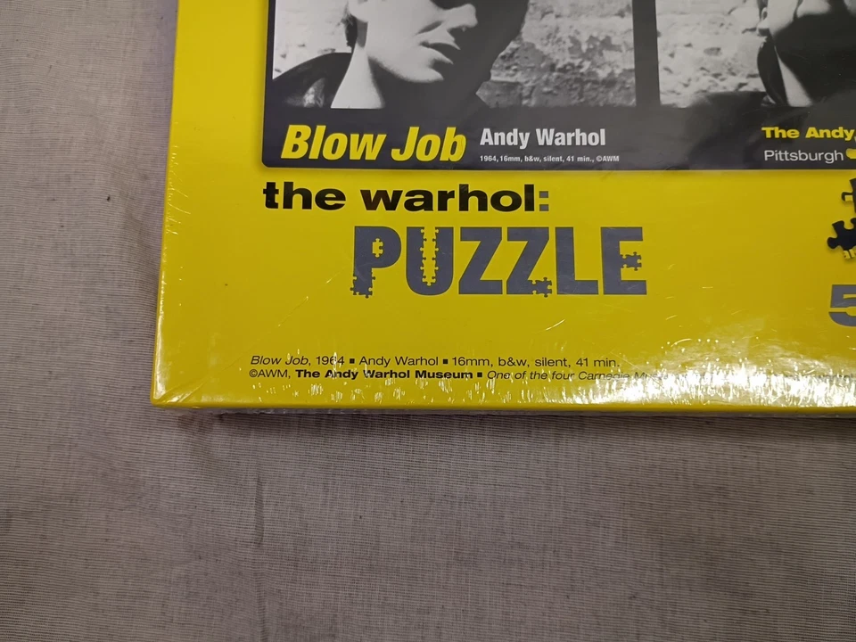 ANDY WARHOL Blow J*b Art Jigsaw Puzzle 500 pieces NOS Sealed DeVeren Bookwalter - Image 3 of 4