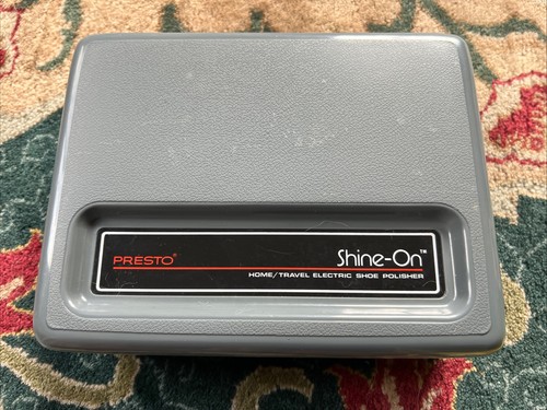PRESTO SHINE ON HOME/TRAVEL ELECTRIC SHOE POLISHER Tested Works GREAT! Take L@@k