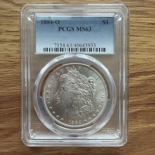 1884-O Morgan Silver $1 Dollar PCGS MS 63