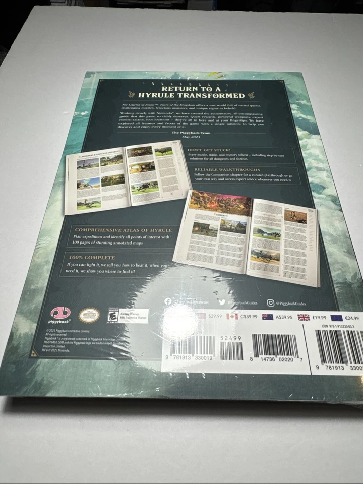 Legend Of Zelda: Tears Of The Kingdom Paperback Strategy Guide Book Sealed 2023 - Image 3 of 4