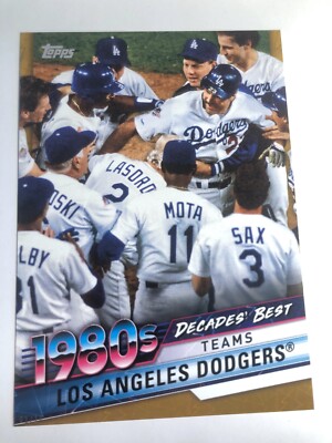 2020 Topps Decade's Best Jumbo 5x7 Los Angeles Dodgers 57 /10