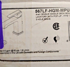 Delta 567LF-HGM-MPU Ara 1-Hole Lavatory Faucet with Pop-Up Drain Chrome
