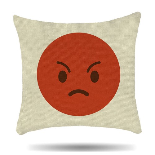 Personalised Linen Cushion Emoji Cushion Cover Gift for Girls and Boys Birthday - Picture 4 of 28