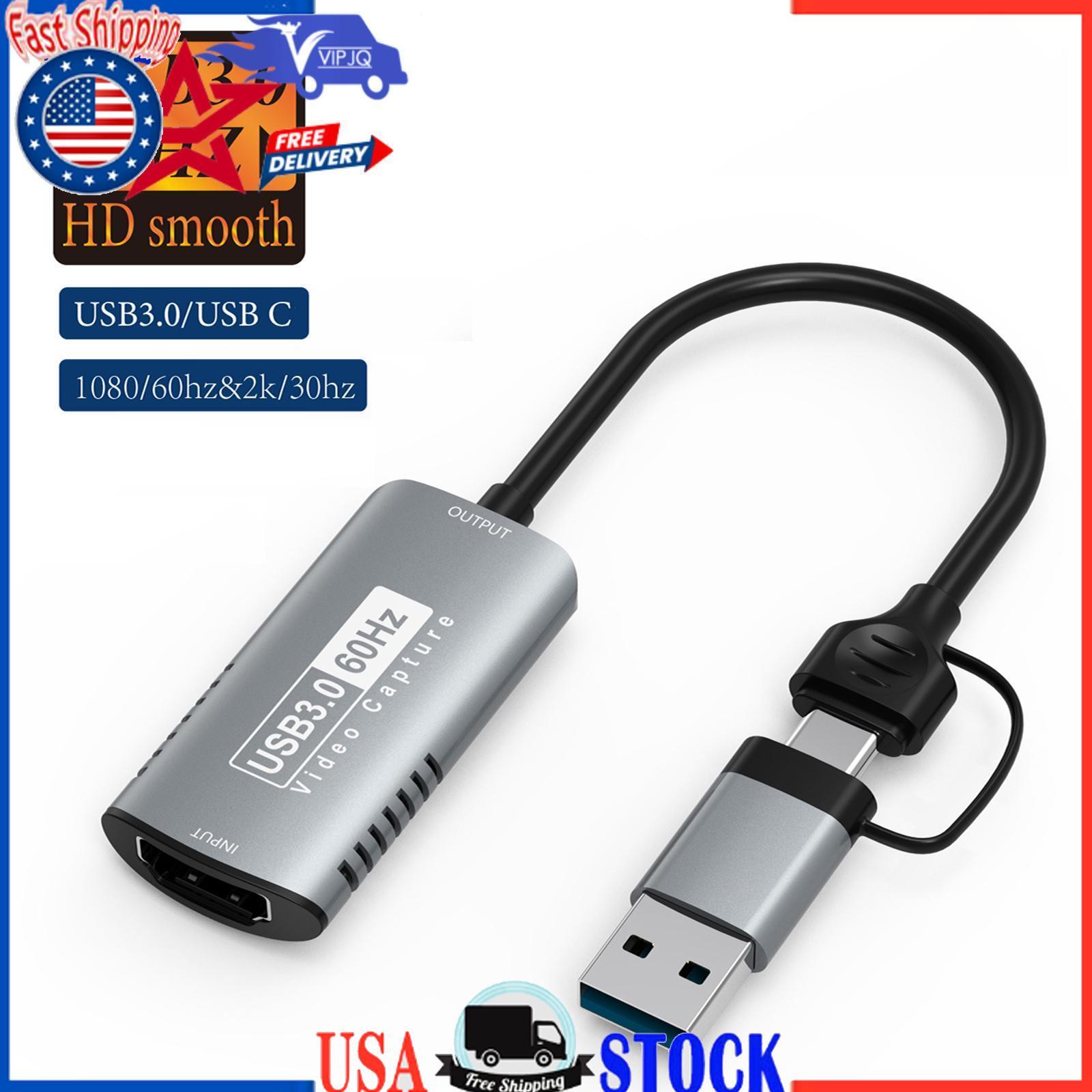 4K High-Definition Video Capture Card HDTV to USB3.0/Type-C Game Live Broadcast