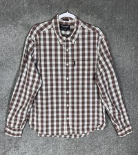 Abercrombie Fitch Muscle Fit Plaid Button Up Shirt Mens Size Large Pocket