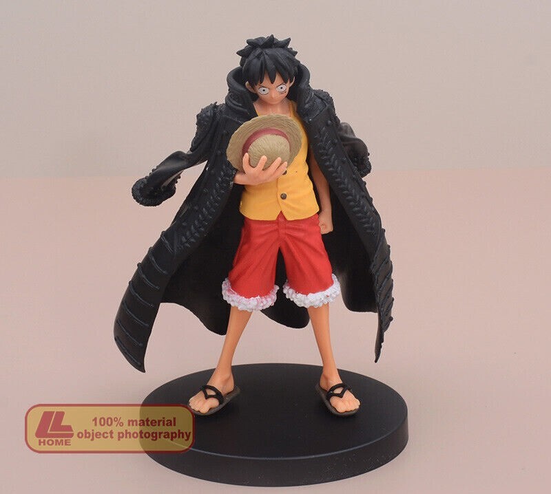 Anime One Piece LUFFY Cloak Stance 3pcs action Figure Statue Gift desk