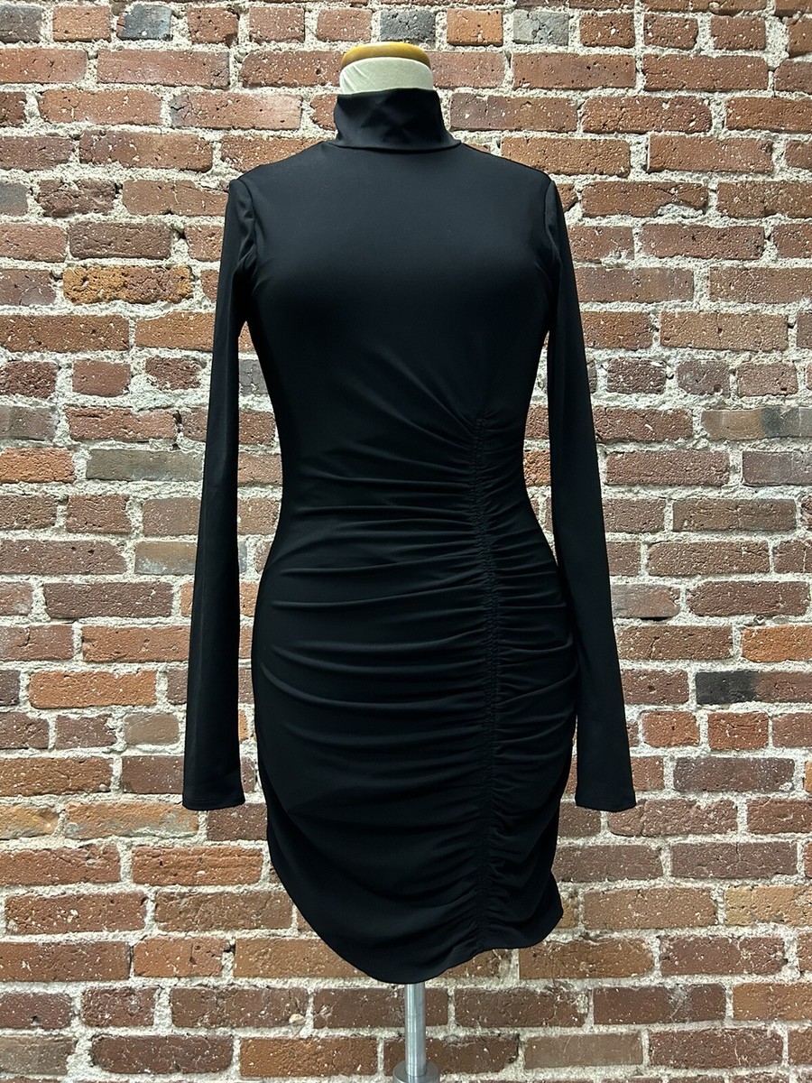 NEW Saks Fifth Ave CINQ A SEPT Alina Ruched Bodycon Dress Women's Size 6 Black | eBay NEW Saks Fifth Ave CINQ A SEPT Alina Ruched Bodycon Dress Women's Size 6 Black | eBay