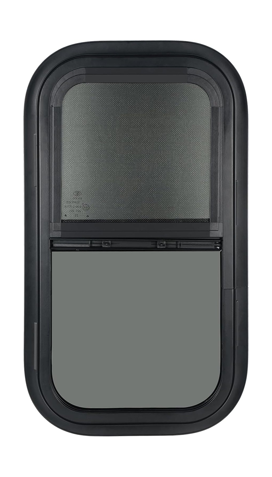 Vertical RV Window, 12" W x 22" H Tinted Sliding RV Window with Net Screen an...