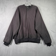Zero Restriction Windbreaker Mens L Black Pullover 1/4 Snap Long Sleeve Golf