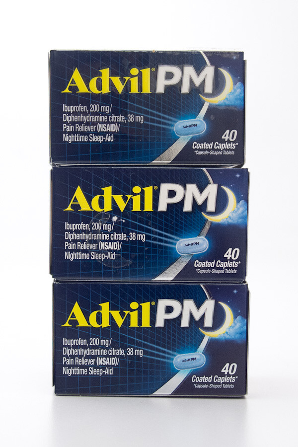 3 Advil Pm Pain Reliever (Nsaid)/Nighttime Sleep-Aid 3 X 40 Capl - En.lamar-