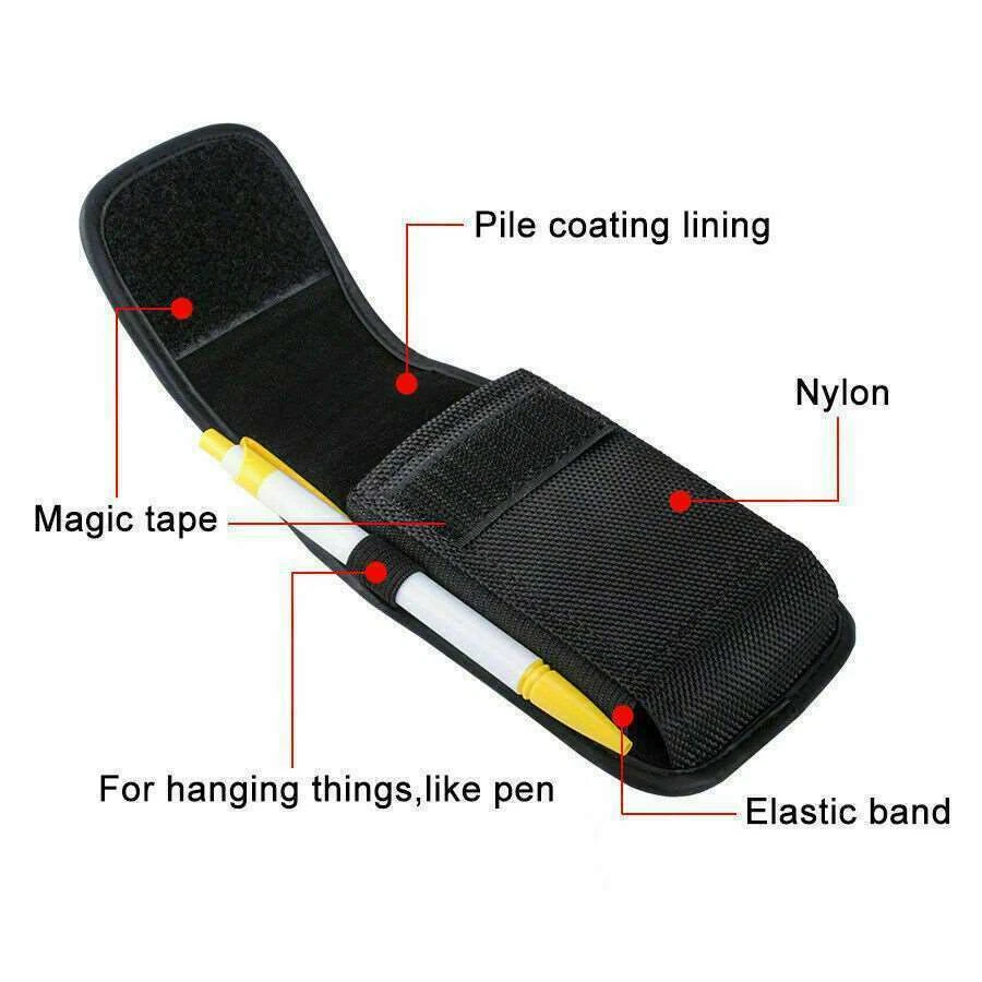 2in1 Universal Belt Hook Pouch Holster Bag Nylon For All Mobile Phone Case Cover - Image 3 of 4