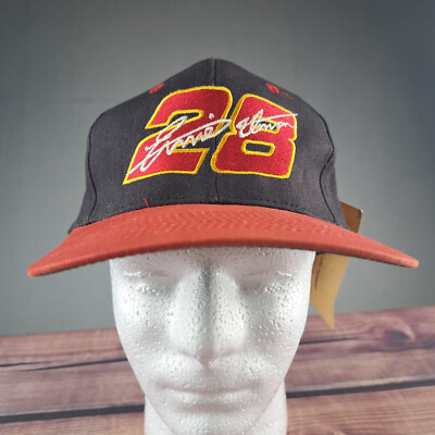 VINTAGE KC Caps Nascar Ernie Irvin 28 Mens Hat Adjustable