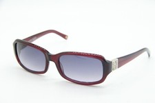 ANNE KLEIN AKNY 3120 236/28 BURGUNDY SILVER AUTHENTIC SUNGLASSES 58-17