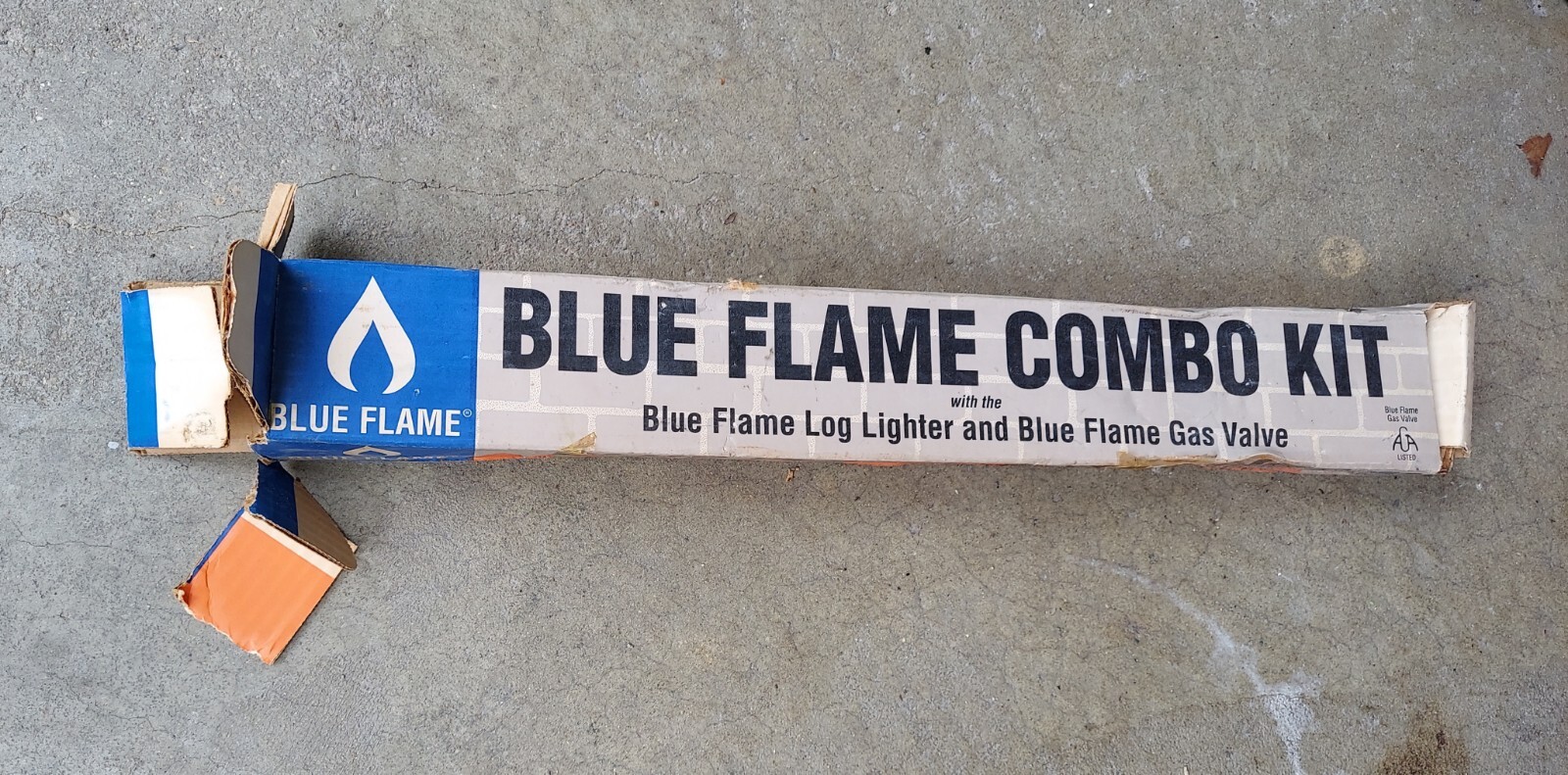 Blue Flame Combo Kit -Log Lighter, Gas Valve Face Plate & Key for Fireplaces