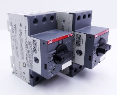 2x ABB MS116-0.25 1SAM250000R1002 0,25A Motorschutzschalter -used-