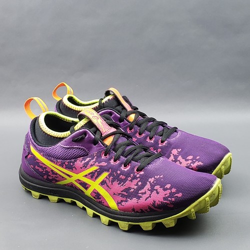 Asics Gel Fuji Runnegade Womens Trail Running Shoes Size 10 Purple Sneakers  | eBay