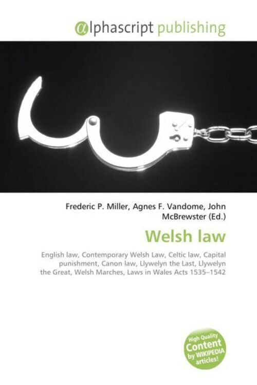 Frederic P. Miller (u. A.) | Welsh Law | Taschenbuch | Englisch
