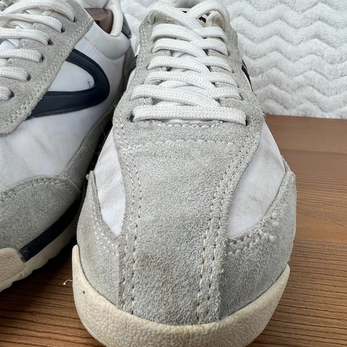 Tretorn Rawlins Suede Shoes Womens Size 8M White Navy Sneakers Blokecore Retro - Picture 5 of 16