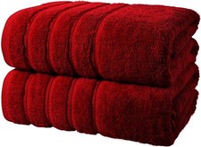 2X Extra Large Super Jumbo Bath Sheets 100x200 cm Egyptian Cotton XXL Big Towels