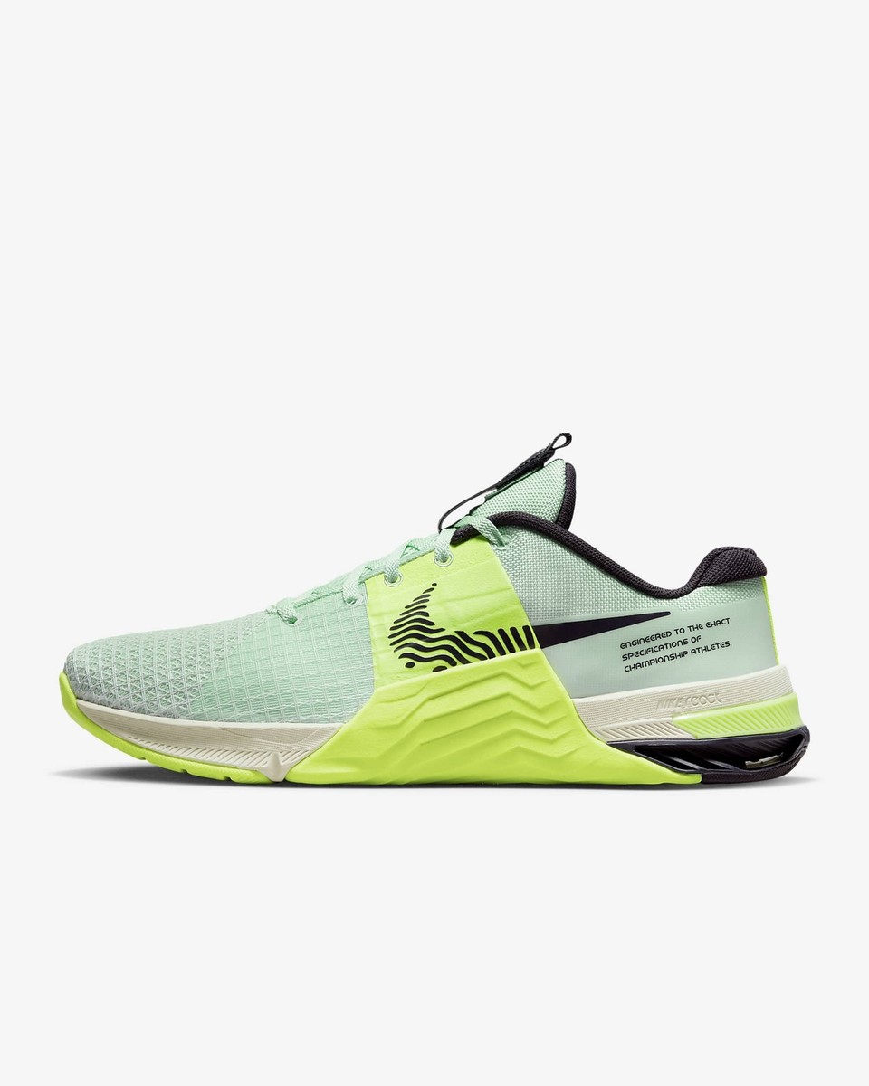 Nike Metcon 8 Mint Foam Cave Purple Volt DO9328-300 sz 14 Men's