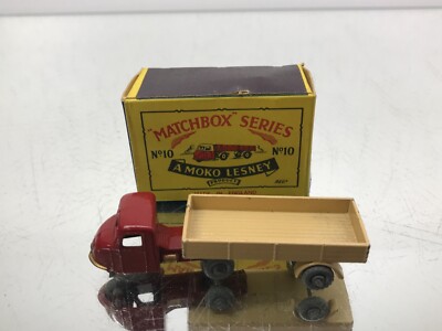 MOKO LESNEY MATCHBOX 10 MECHANICAL HORSE - GMW -RED 3inch- GOOD IN BOX - 365