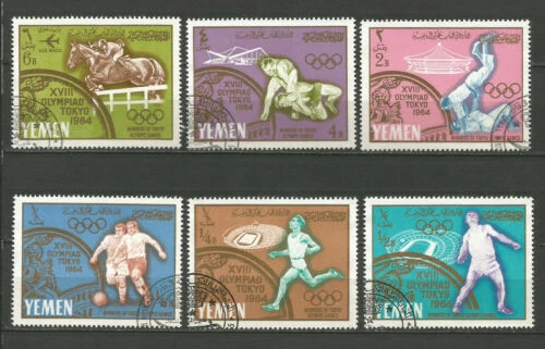 Timbres du Moyen-Orient oblitérés, sur jeux olympiques