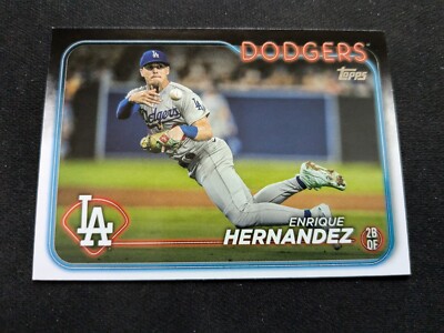 2024 Topps Baseball Card # 398 Enrique Hernandez - Los Angeles