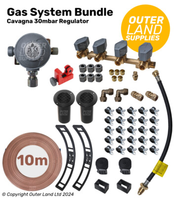 Gasbündel Kit - 30mbar Propan - Truma Krümmer - GOK - Wohnmobil Wohnmobil