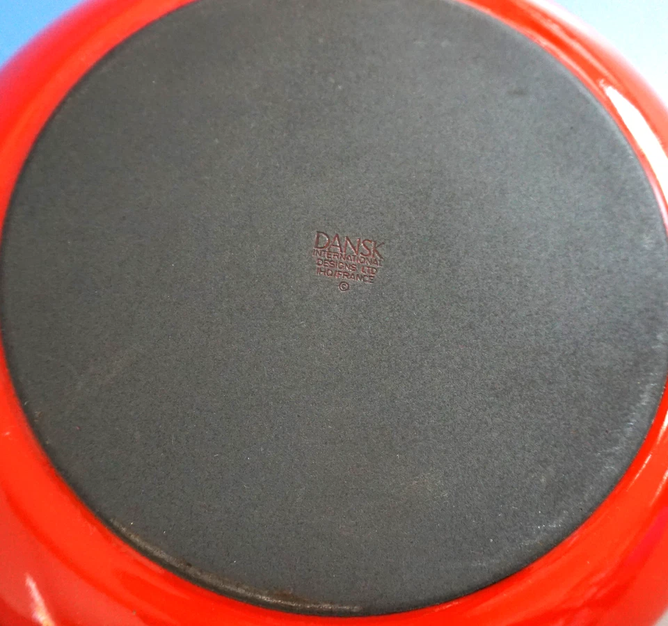 Vintage Dansk Kobenstyle Topf Kochtopf rot Emaille Jens Quistgaard JHQ (F025-966 - Bild 4 von 4