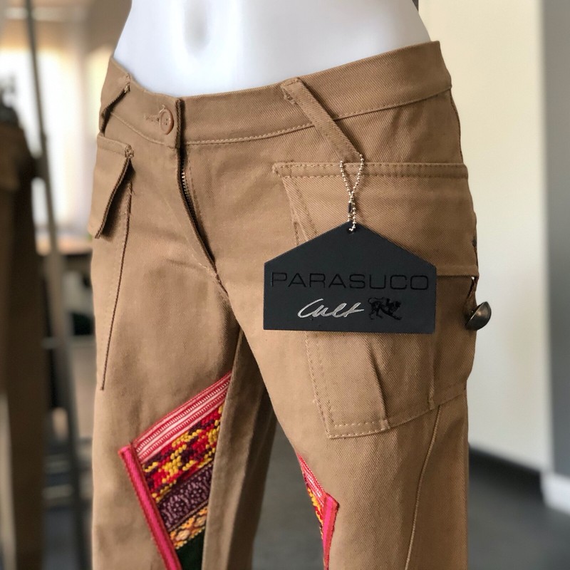 vintage PARASUCO CULT brown women's pants size 28