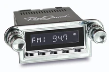 RetrouSound 1964-66 Ford Thunderbird Radio AM FM Bluetooth/iPhone M4 Chrome