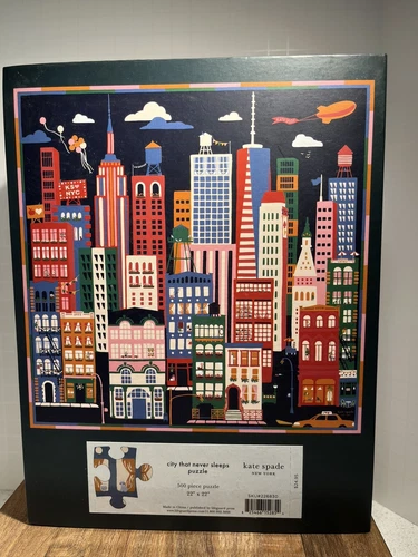 Kate Spade New York City 500 Piece Puzzle New Factory Sealed Box